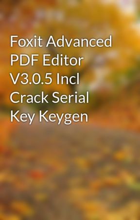 Foxit advanced pdf editor download